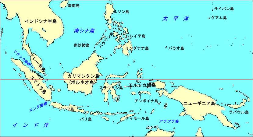 東南アジア島嶼部地図