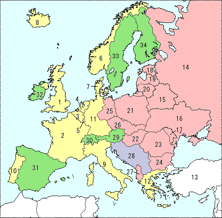 １９５５年のヨーロッパ